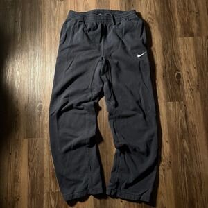 Nike Men Sweatpants Joggers Navy Blue Elastic Waist Drawstring Size M